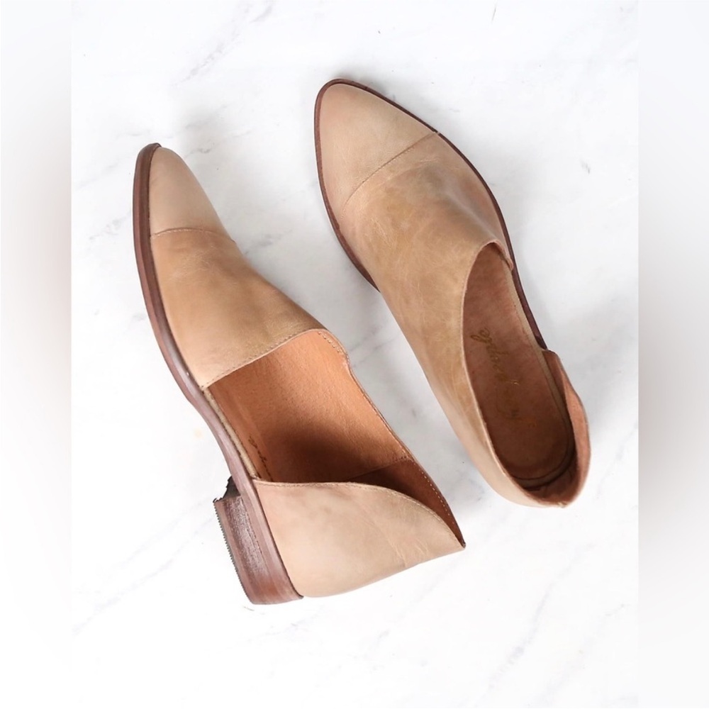 FP Movement by Free People Tan Leather Flats